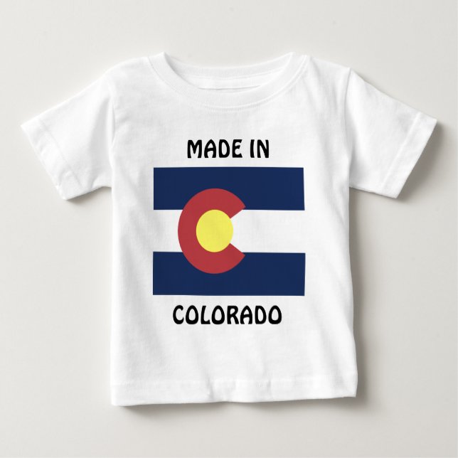 Camiseta De Bebé Bandera de Colorado (Anverso)