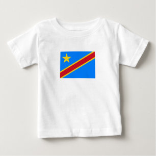 Camiseta De Bebé Bandera de Congo Kinshasa