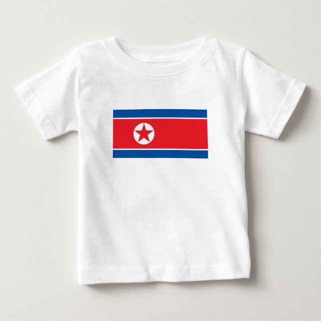 Camiseta De Bebé Bandera de Corea del Norte (Anverso)