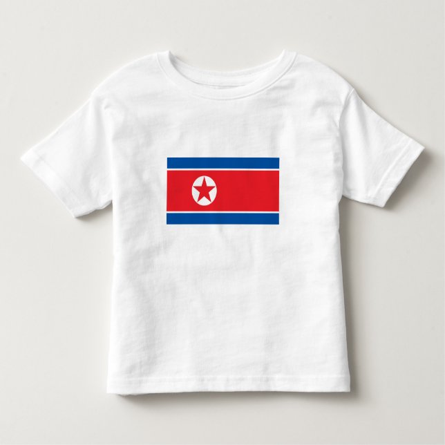 Camiseta De Bebé Bandera de Corea del Norte (Anverso)