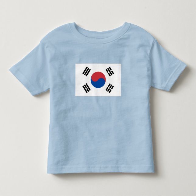 Camiseta De Bebé Bandera de Corea del Sur (Anverso)