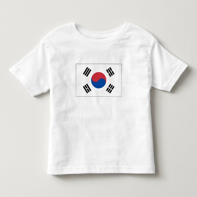 Camiseta De Bebé Bandera de Corea del Sur (Anverso)