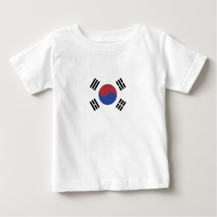 Camiseta De Bebé Bandera de Corea del Sur
