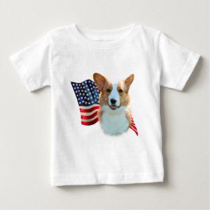 Camiseta De Bebé Bandera de Corgi galesa de Cardigan