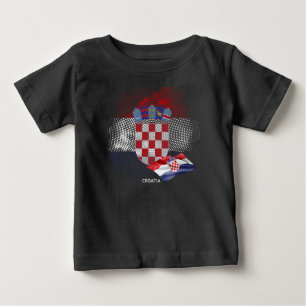 Camiseta De Bebé bandera de Croacia