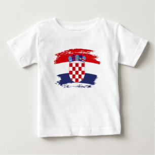 Camiseta De Bebé Bandera de Croacia