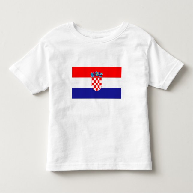 Camiseta De Bebé Bandera de Croacia (Anverso)