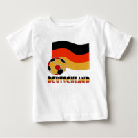 Bandera de Deutschland con pelota de fútbol borde