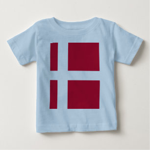 Camiseta De Bebé Bandera de Dinamarca