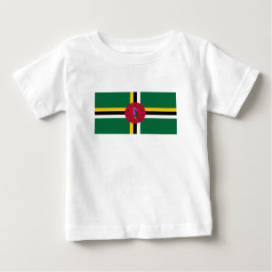 Camiseta De Bebé Bandera de Dominica