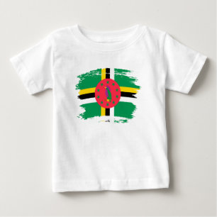 Camiseta De Bebé bandera de Dominica