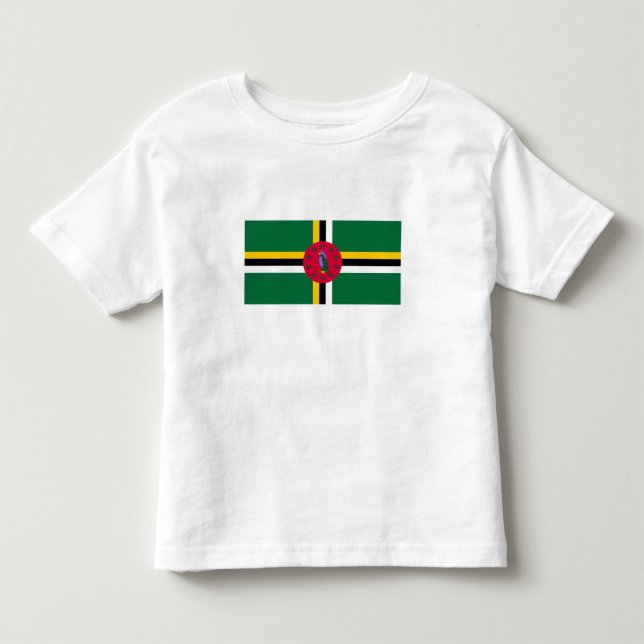 Camiseta De Bebé Bandera de Dominica (Anverso)