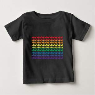 Camiseta De Bebé Bandera de doxie del orgullo gay