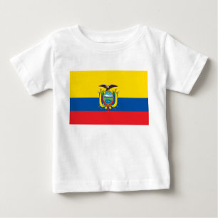 Camiseta De Bebé Bandera de Ecuador