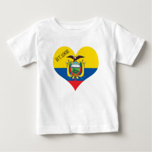 Camiseta De Bebé Bandera de Ecuador