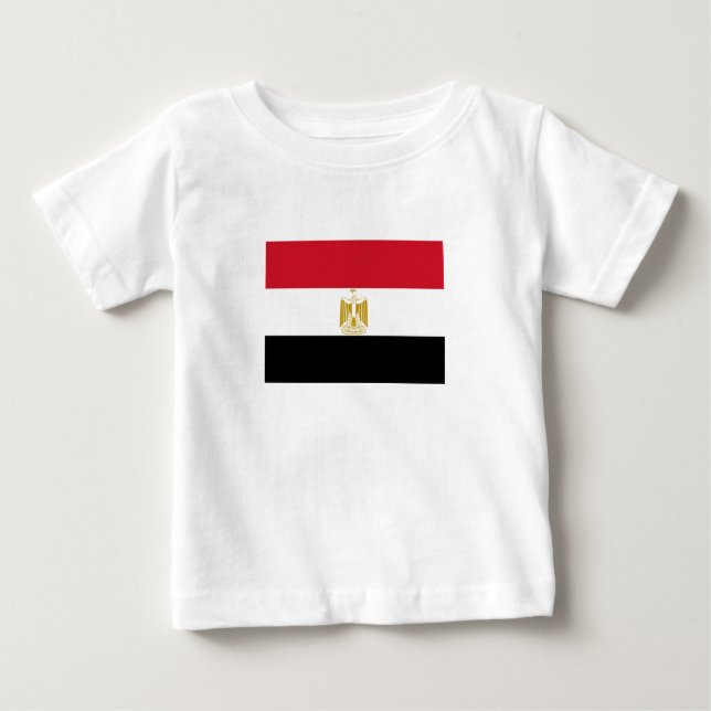 Camiseta De Bebé Bandera de Egipto (Anverso)