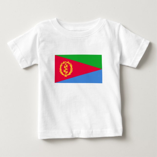 Camiseta De Bebé Bandera de Eritrea (Anverso)