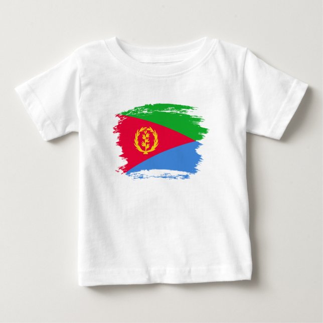 Camiseta De Bebé Bandera de Eritrea (Anverso)