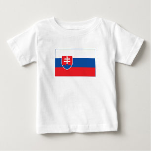 Camiseta De Bebé Bandera de Eslovaquia