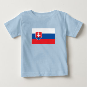 Camiseta De Bebé Bandera de Eslovaquia