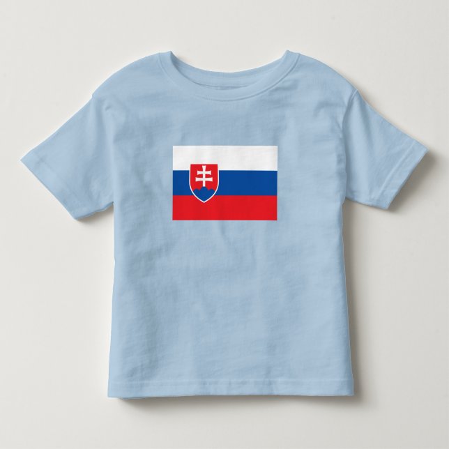 Camiseta De Bebé Bandera de Eslovaquia (Anverso)