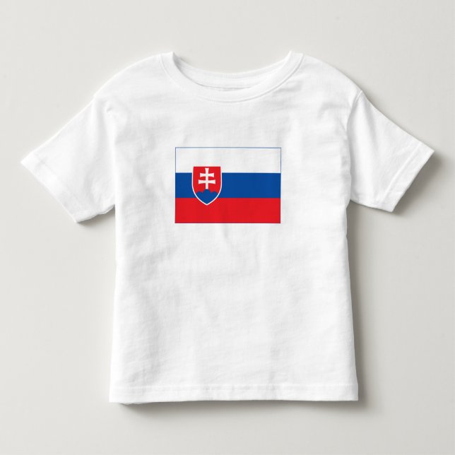 Camiseta De Bebé Bandera de Eslovaquia (Anverso)