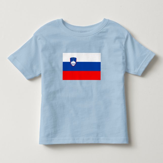 Camiseta De Bebé Bandera de Eslovenia (Anverso)