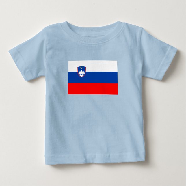 Camiseta De Bebé Bandera de Eslovenia (Anverso)