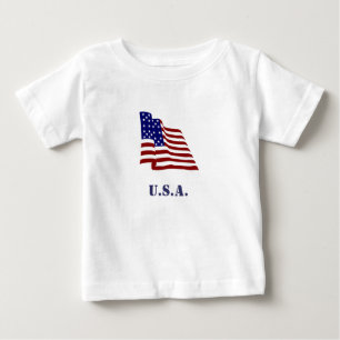 Camiseta De Bebé Bandera de Estados Unidos