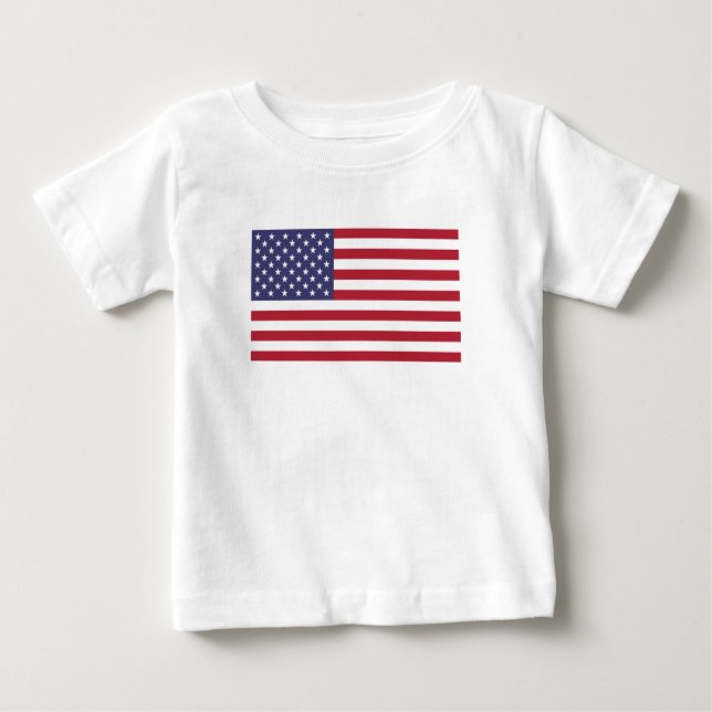 Camiseta De Bebé Bandera de Estados Unidos, bandera de Estados Unid (Anverso)