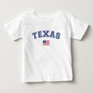Camiseta De Bebé Bandera de Estados Unidos de Texas