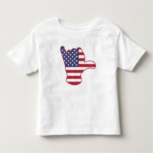 Camiseta De Bebé Bandera de Estados Unidos Shaka