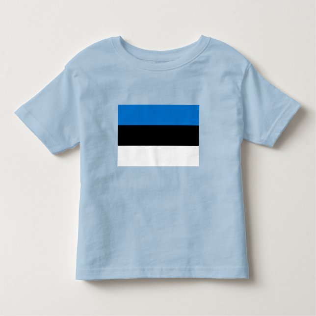 Camiseta De Bebé Bandera de Estonia (Anverso)