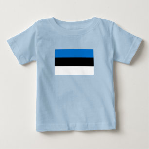 Camiseta De Bebé Bandera de Estonia
