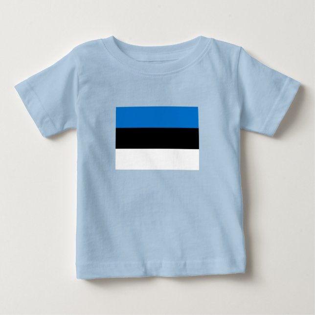 Camiseta De Bebé Bandera de Estonia (Anverso)