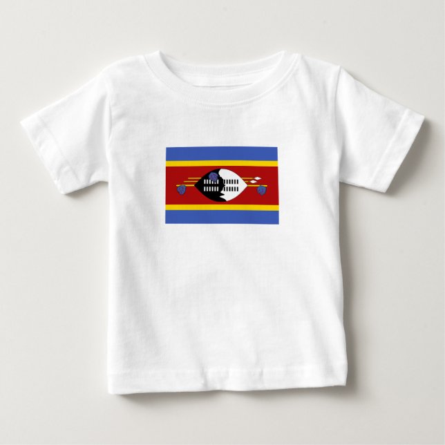 Camiseta De Bebé Bandera de Eswatini (Anverso)