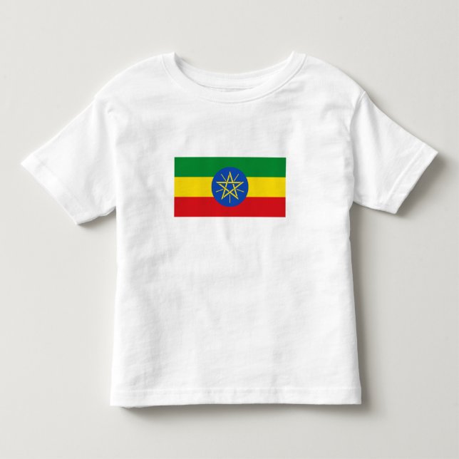 Camiseta De Bebé Bandera de Etiopía (Anverso)