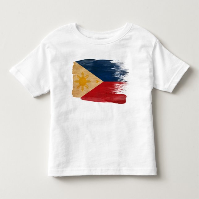 Camiseta De Bebé Bandera de Filipinas (Anverso)