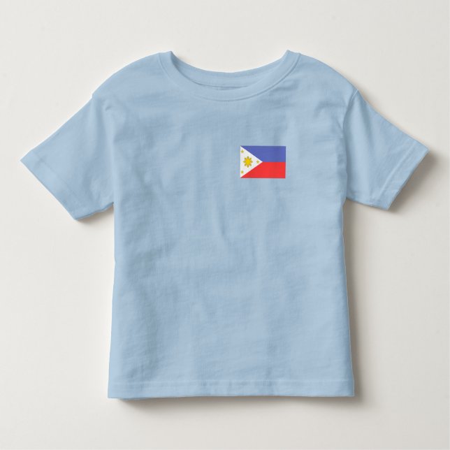 Camiseta De Bebé Bandera de Filipinas (Anverso)