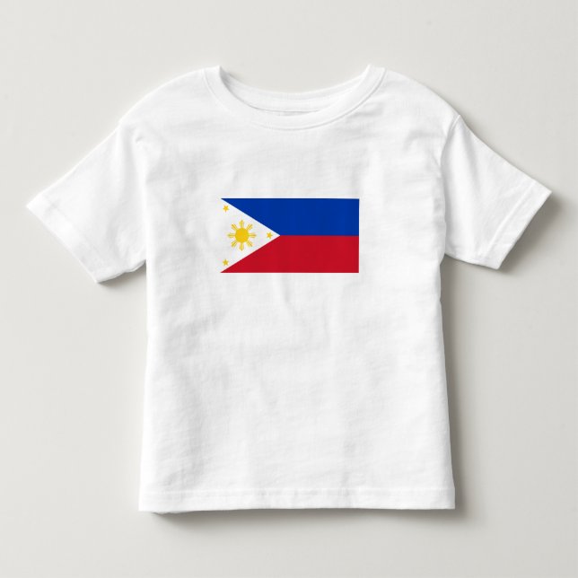 Camiseta De Bebé Bandera de Filipinas (Anverso)