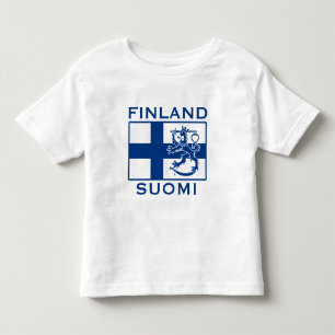 Camiseta De Bebé Bandera de Finlandia