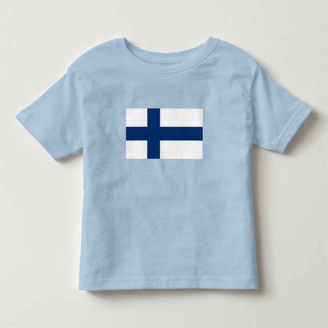 Camiseta De Bebé Bandera de Finlandia (Anverso)