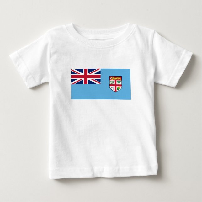 Camiseta De Bebé Bandera de Fiyi (Anverso)