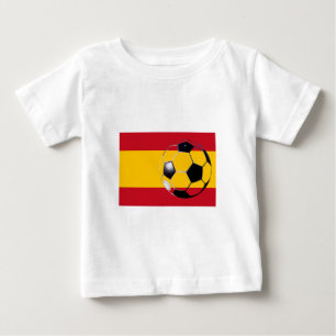 Camiseta De Bebé Bandera de fútbol Bandera de España2 Los regalos d