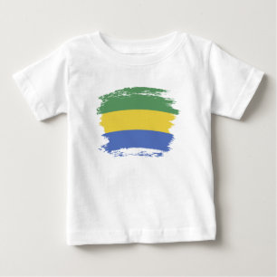 Camiseta De Bebé Bandera de Gabón