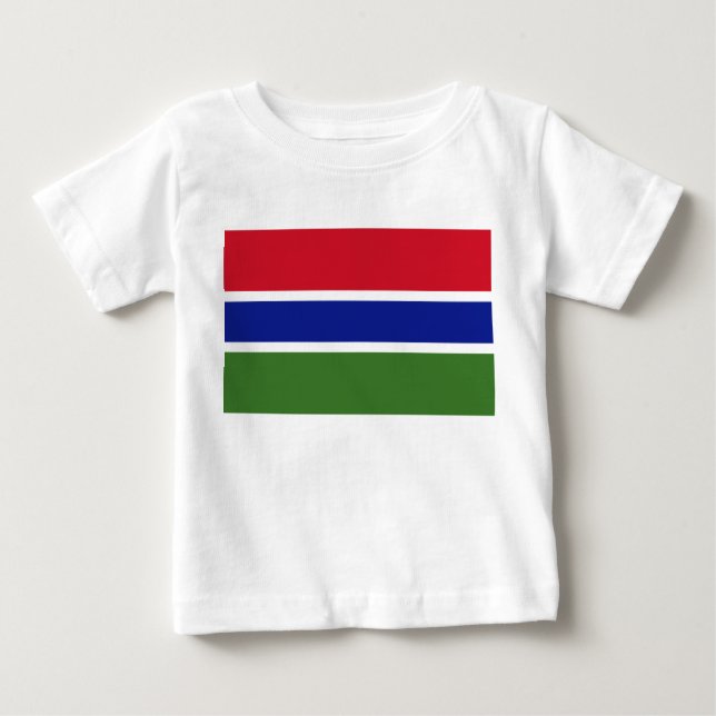 Camiseta De Bebé Bandera de Gambia (Anverso)