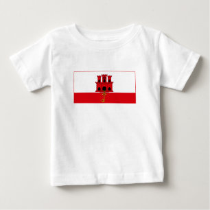 Camiseta De Bebé Bandera de Gibraltar