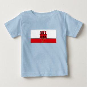 Camiseta De Bebé Bandera de Gibraltar