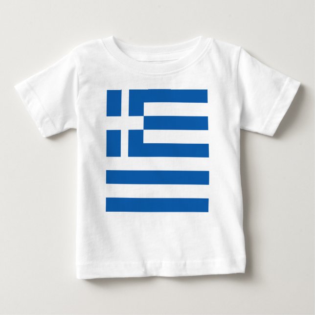 Camiseta De Bebé Bandera de Grecia (Anverso)