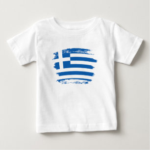 Camiseta De Bebé Bandera de Grecia